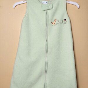 Y2K Circo Baby Sleep Sack Mint Green Fleece Wearable Blanket 0-9 Months 2000 EUC